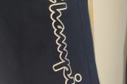 Champion Men's Navy Sweatpants - Small - Big C Vertical Logo
