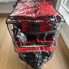 Out and about double with 2xfoot muffs, new rain cover and shopping basket (removable)