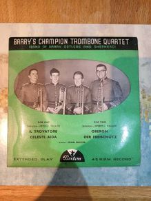 Barrys Champion Trombone Quartet extended play 45 record Paxton PEP 122 1963