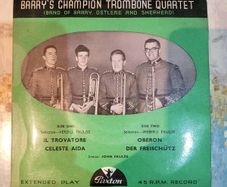 Barrys Champion Trombone Quartet extended play 45 record Paxton PEP 122 1963