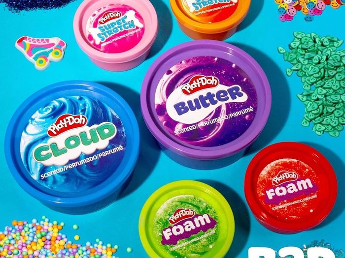Retro Mix & Play Scented Compounds Set, for Kids Cloud, Butter, Foam & Super Stretch
