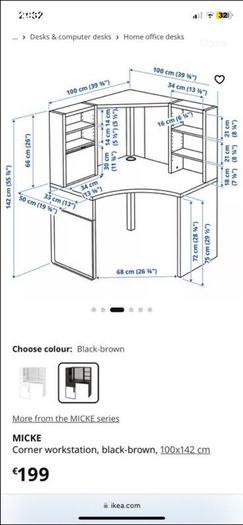 Ikea Micke corner desk - BRAND NEW