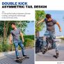 Skateboard, 27 x 8 inch Complete Skateboard for Kids Teens and Adults, 7 Layer Canadian Maple Double Kick Deck (MULTIPLE DESIGNS) Image 6