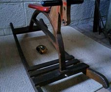 Vintage Mid 20th-Century Childs Toy Rocking Horse