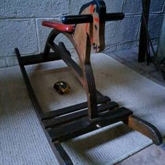 Vintage Mid 20th-Century Childs Toy Rocking Horse
