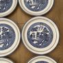 Vintage Arklow Pottery Willow Pattern 6 Dinner Plates as New Image 7