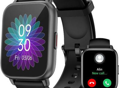 Smart Watch Answer Dial Call,Smart Watches for Women Men HD Touch Screen Fitness watch with SpO2-Monitor Heart Rate Sleep Monitor Pedometer Watch Multi Sports Mode for Android iOS