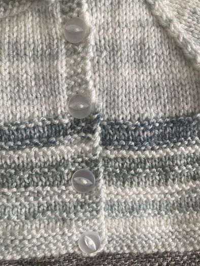 Handknit cardigan and hat NB