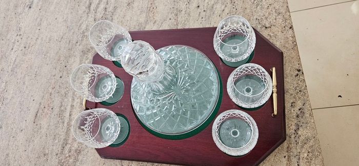 Galway crystal brandy decanter set