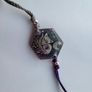 Handmade sterling silver bracelet with resin - sleeping fox from Ksenia.art Image 3