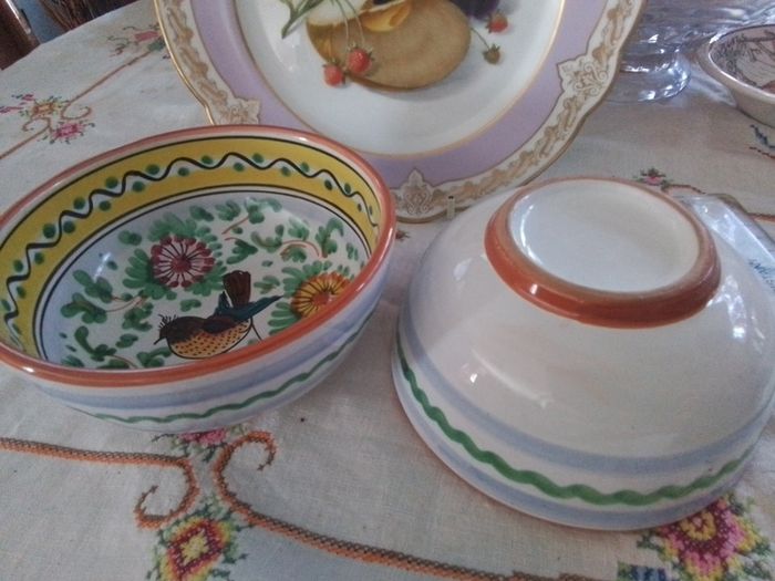 Two Pottery Bowls + Another