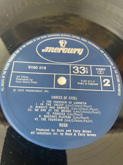 Rush - Caress of Steel (First Press)