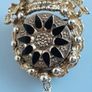 BROOCH - Vintage - Sphinx - Metal and Glass Image 2