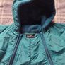 Vintage 80's Made In USA Chuck Roast Teal Fleece-Lined Baby Snowsuit/Padded Bunting Image 7