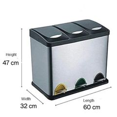 Triple waste Bin