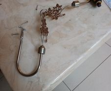 Metal Silver Embellished Curtain Tie Backs.