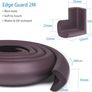 Edge Protectors, 2 M Foam Safety Strip and 4 Corner Cushion Protector Set, Edge Corner Guards for Baby (Purple) Image 2