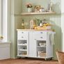 Kitchen  island The  Ultimate Contemporary Kitchen Island Storage Cabinet with Wheels Multifunctional Image 6