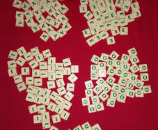 Plastic Ivory Craft Tiles  (545)