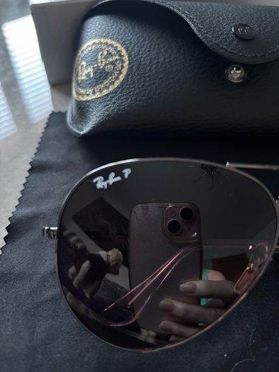 Ray Ban RB3689 Sunglasses Gunmetal Polarised 62mm