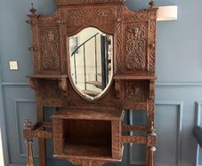 Solid Mahogany Antique Coat Stand