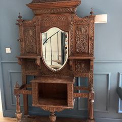 Solid Mahogany Antique Coat Stand