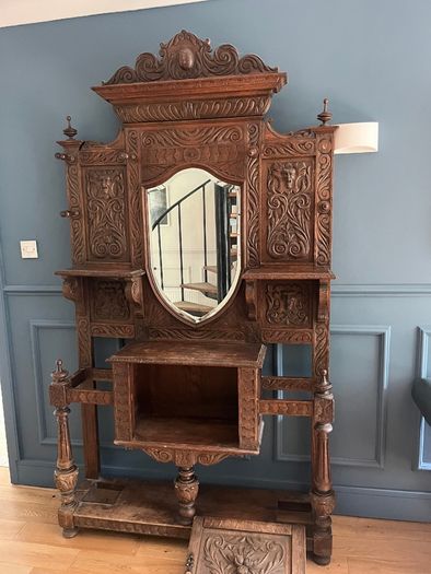 Solid Mahogany Antique Coat Stand