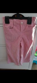 Leigh Tucker Willow Pink Corduroy Straight-Leg Trousers (Never Worn) 2-3yrs