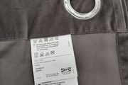 Two gray curtains