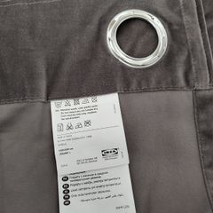 Two gray curtains