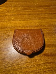 Vintage Leather Wallet Coin Purse Old Fashioned