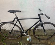 Fixed Gear steel frame bike 52cm top tube