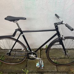 Fixed Gear steel frame bike 52cm top tube