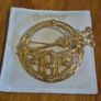 Vintage Irish Goldtone Tara Brooch Image 2