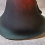 Rare Franz Caffrey Art Nouvau Tall Abstract Glass Vase Red Black Snake Irish 9" Image 8