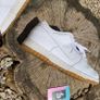 Retro Nike Dunk Low White Leather Cream Gum Image 3