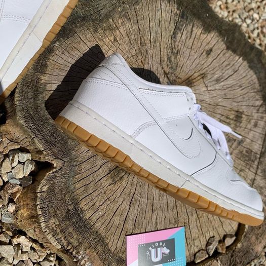 Premium Retro Nike Dunk Low White Cream Gum
