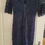 Fran & Jane navy midi lace dress Image 2