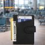 Genuine Leather Card Holder Wallet for Men & Women Slim Card Case with Snap Closure Compact Minimalist Wallet Image 8