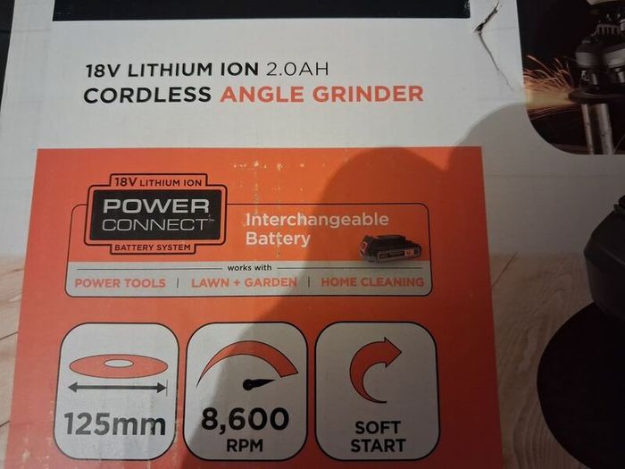 Black and decker battery angle grinder