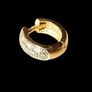 Vintage Hallmarked Yellow Gold Diamond Ear Cuff Image 7