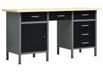 Workbench Black 160x60x85 cm Steel
