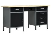 Workbench Black 160x60x85 cm Steel