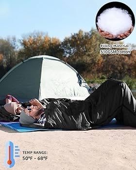 NEW SALE | Sleeping Bag Camping Sleep Bags: Sportneer Warm Sleeping Bags for Single Adults 3-4 Season Waterproof Lightweight Large Ultralight suit for Adult Man Fishing Travel Outdoor