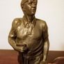Pair Of Vintage Golfers Statues, Bronzed Effect.Made In England. Image 2