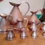 vintage copper measure jug collection Image 10