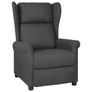 Recliner Chair Dark Grey Fabric Image 2