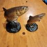 Beswick Leaping Brown Trout Vintage X 2. Model 1032 Trout. 16cm Heigh.  Model No 1390 Trout 11cm Heigh. See Photos. Image 7