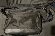 armani briefcase messenger laptop travel bag shoulder black