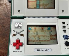 Original U.S. version of Legend of Zelda handheld game.